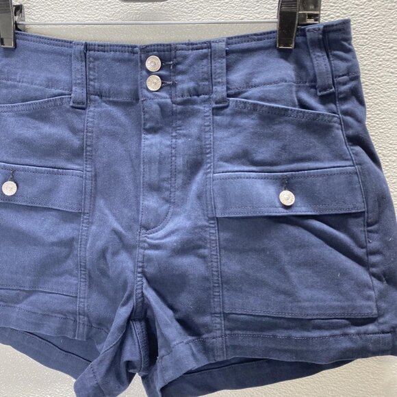 Paige Olivia Cargo Cutoff Shorts • Size 29 x 3.25 • Vintage Blue - Picture 8 of 10